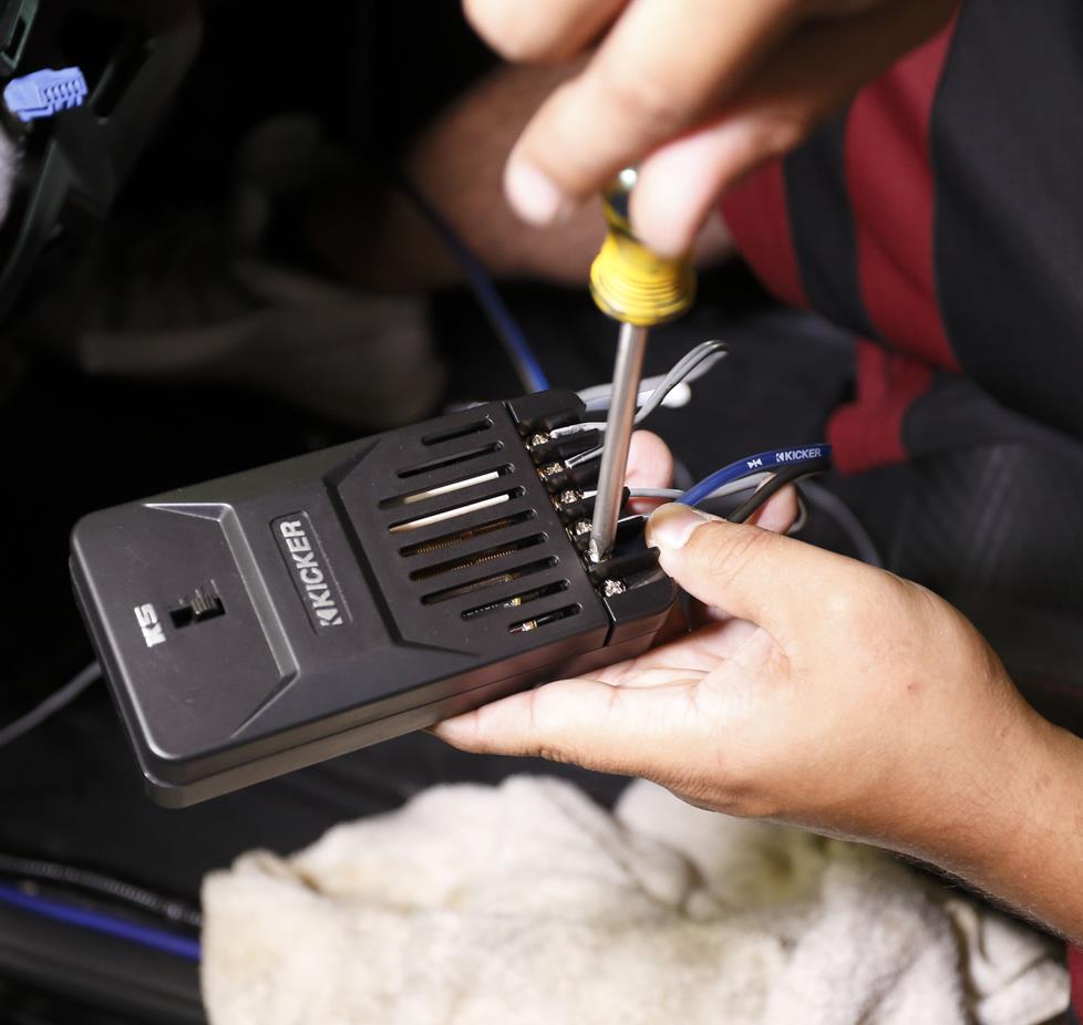 Steven A installing a crossover